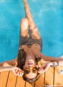 Alyssa Arce in the pool