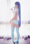 Matching Blue Stripe Panties