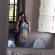 In the bathroom