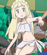 Not necessarily porn, but can we take a moment to appreciate Lillie's rocking body and upskirt in her bathing suit?