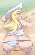 Lillie has Striped Underwear...