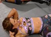 Mickie James Royal Rumble nip-slip.