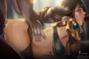 Sivir gets spitroasted (firolian)