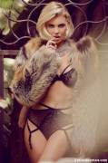 Kayslee Collins wearing Fur