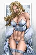 Color Emma Frost by MARCIOABREU7