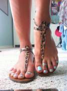 Leopard Sandals