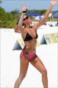 Beach volleyball bikini bridge