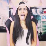 Tongue out