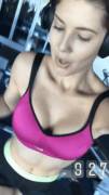 Amanda Cerny working out