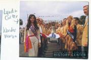 Pre-Wonder Woman Lynda Carter, Miss World-USA, makes an appearance in Orange County, Florida (circa early-1970s)