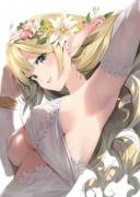 An Elf with a Flower Crown [Original]