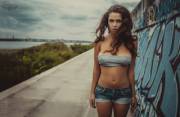 Pokies keeping her top on...