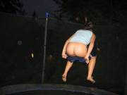 There's a trampoline joke to be made here
