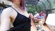 Sun room nipple play!