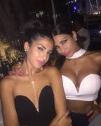 Lebanese JoJo has got TITS, makes her friend look bad wearing that dress