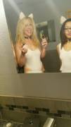 Sexy Cuckquean and her submissive sex kitten Chloe