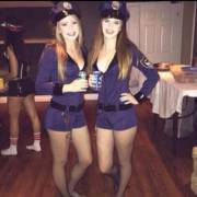 Two Cops With Bonus Background Booty
