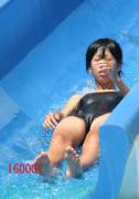 Asian at the waterpark