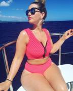 Elly Mayday on a Yacht