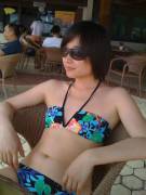 Flat Asian Bikini Girl