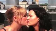 Carla Gugino &amp; Malin Akerman kissing