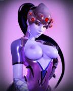 blue boob  widowmaker (haysins)