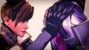 Tracer can't get enough of Widowmaker's butt (WanksySFM)