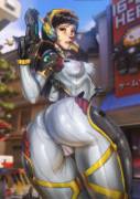 D.Va's New Suit Is A Little Too Tight (Ultamisia)