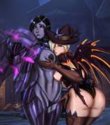 Witch Mercy &amp; Possessed Pharah (Ultamisia) [FxF]