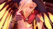 Witch Mercy handjob [FxM]