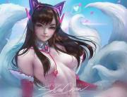 The new Sakimi Chan D.va / Ahri cross over