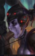 Widowmaker gets facefucked (sabudenego)