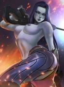 Widowmaker going topless (artnetirs)