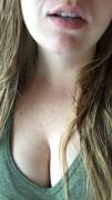 My sun kissed cleavage