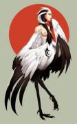 Crane harpy by Travjames.