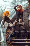 Psylocke and Shelly D'Inferno