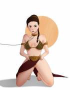 Slave Leia flashing