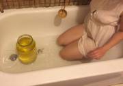 Wi[f]e takes a Piss bath!