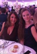 Busty dinner companion