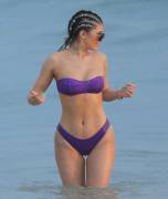 Kylie Purple Strapless