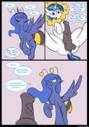 Royal Bee - Shining x Luna comic by KanashiiPanda (xPost r/ClopComics)