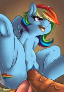 I like my Rainbow Dash the same way I like my Oreos; double stuffed (artist: atane18)