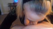 Amateur Sloppy Wet Deepthroat "Little Oral Andie"