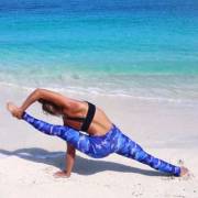 Beach yoga