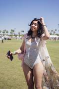 Beautiful girl at a festival