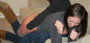 Desperately clenching her fists, to cope with the painful stinging