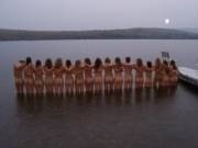 Women's track team skinny-dipping