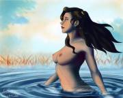 Asami taking a dip (Less-L)