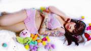 Boudoir Easter Bunny D.va from Overwatch