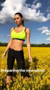 Yellow Sports Nike Bra (GIF)